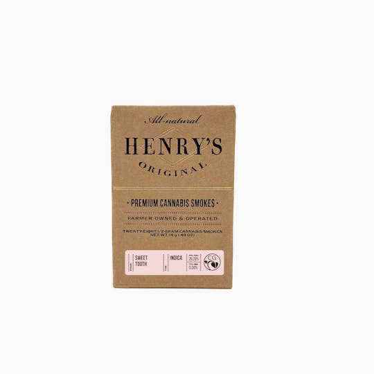 Henry's Original - 14g Total 28-Pack Pre-Rolls (.5g each) - Sweet Tooth - 1