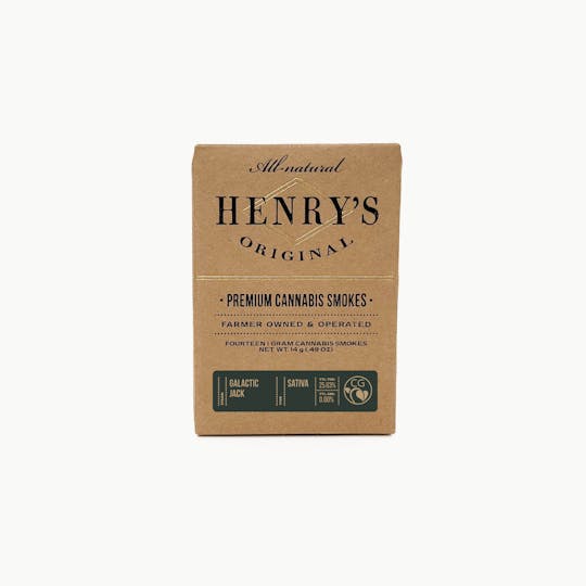 Henry's Original - 14g Total 14-Pack Pre-Rolls (1g each) - Galactic Jack - 1