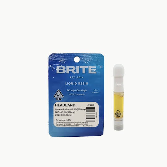 Brite Labs - Brite - |CART| Liquid Resin (1.0 g) 510 Cartridge - H - Headband - 1