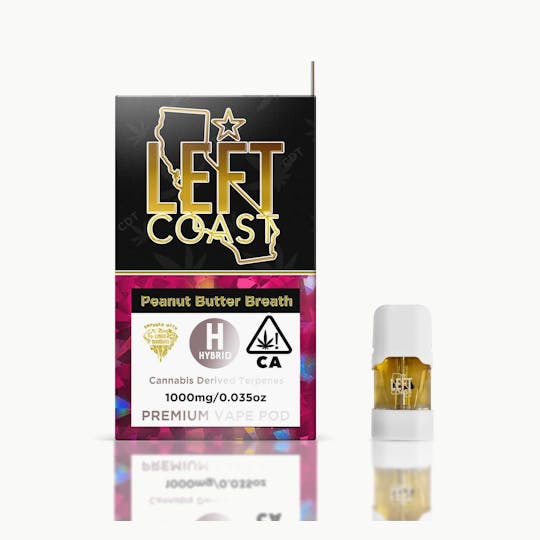 LEFT COAST - Peanut Butter Breath - CDT Premium 1G Pod - 1