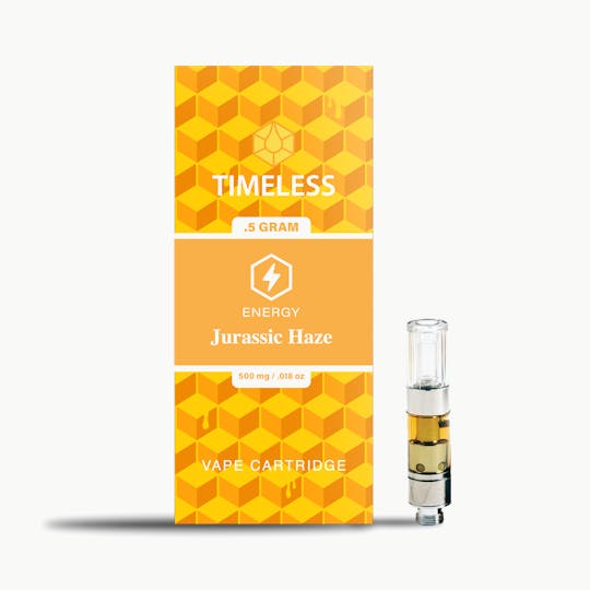 Timeless Vapes - Timeless Jurassic Haze 500mg Vape Cartridge (Energy) - 1