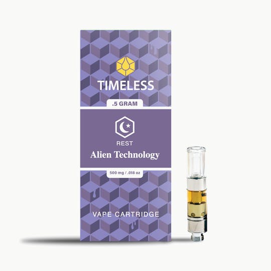 Timeless Vapes - Timeless Alien Technology 500mg Vape Cartridge (Rest) - 1