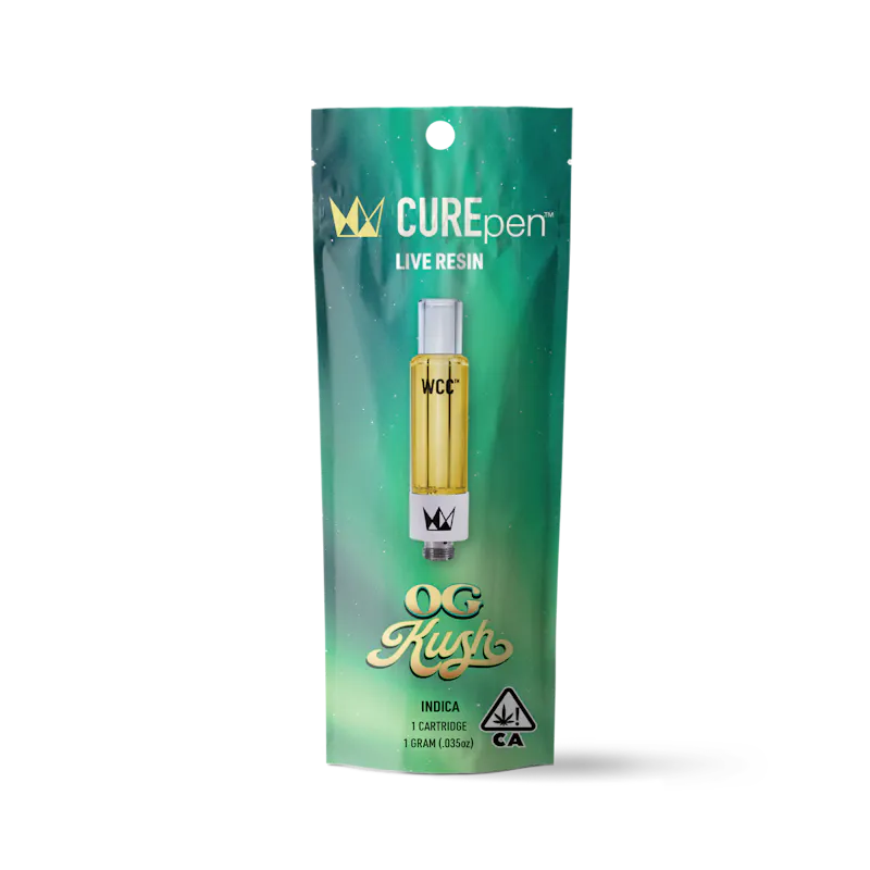 West Coast Cure OG Kush Live Resin Cartridge - 1g cartridge