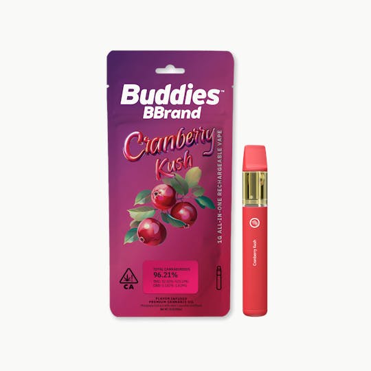 Buddies Brand - BBrand Cranberry Kush 1g AIO Vape - 1