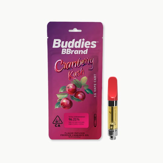 Buddies Brand - BBrand Cranberry Kush 1g Vape Cart - 1