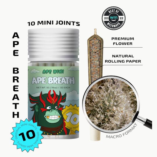 APE Premium Cannabis Corp - APE BREATH — 10 original mini joints (5g | 0.5g each) - 1