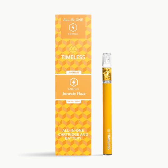 Timeless Vapes - Timeless Jurassic Haze 500mg Vape Cartridge All-In-One (Energy) - 1