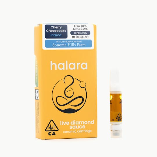 Halara - Live Diamond Sauce - Cherry Cheesecake 1G Cartridge - 1