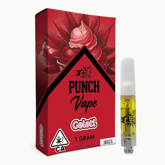 Punch Edibles & Extracts - Punch - 510 Distillate Cart - Gelati (1g) (Indica) - 1
