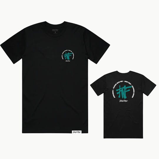 Jungle Boys - Jungle Boys Clothing | PWF Circle Tee - Medium (Black) - 1