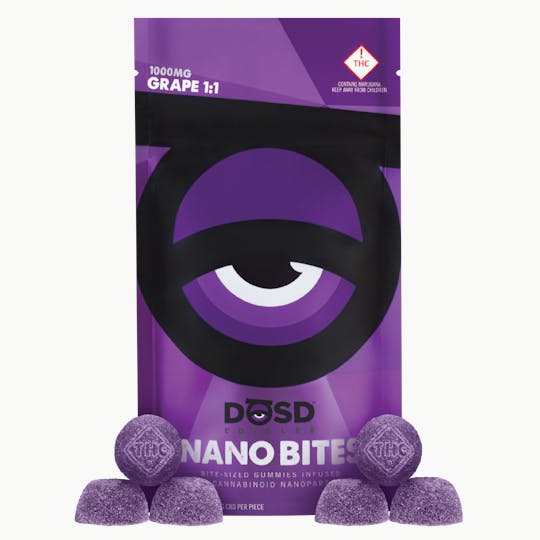 DŌSD Edibles - Nano Bites - Grape 1:1 - 1000mg - 1
