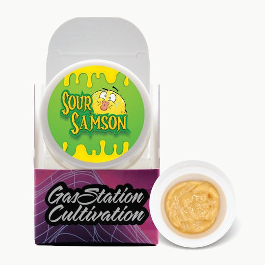 Gas Station Cultivation - Sour Samson Cured Badder 3.5G - 1