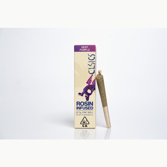 CLSICS Rosin & Rosin Infused Pre Rolls - Deep Purple - .7g Rosin Infused Pre Roll - 1