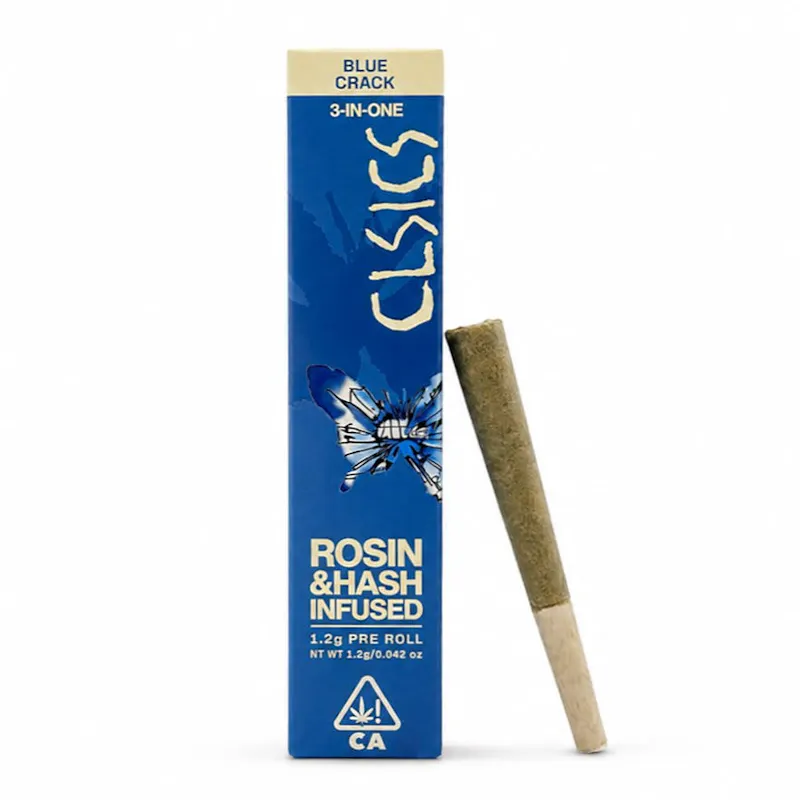 CLSICS - Blue Crack - Trifecta Hash/Rosin/Flower Infused Joint - 1.2g pre-roll