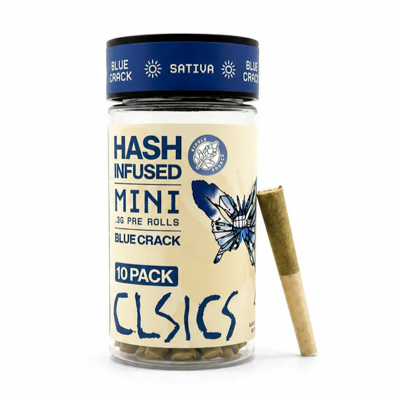 CLSICS - Blue Crack - Hash Infused Joints - 0.3g each - 10pk