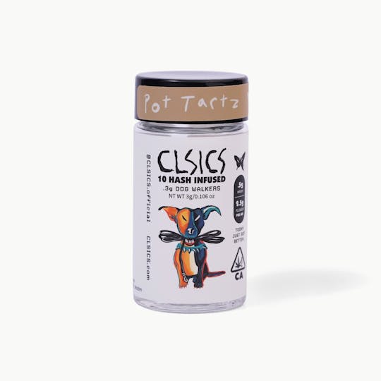 CLSICS Rosin & Rosin Infused Pre Rolls - Pot Tartz - 10Pk .3g Hash Infused Pre Rolls - 1