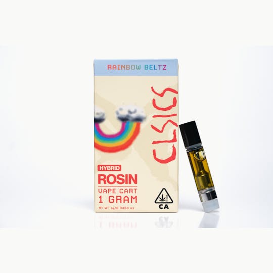 CLSICS Rosin & Rosin Infused Pre Rolls - Rainbow Beltz - Live Rosin Vape Cartridge 1g - 1