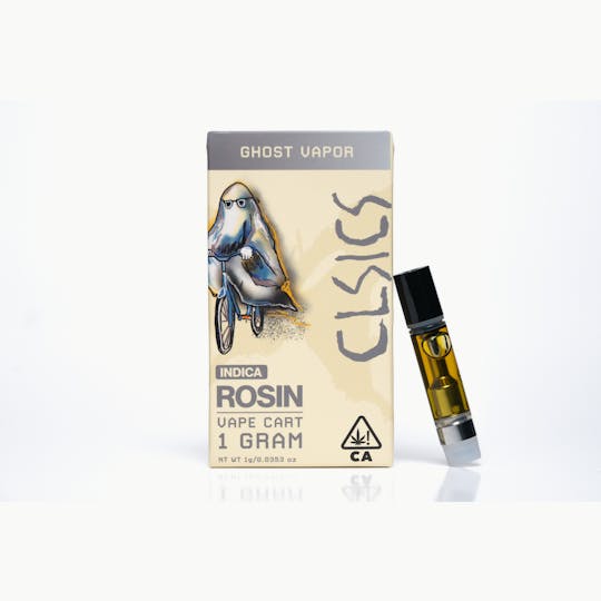 CLSICS Rosin & Rosin Infused Pre Rolls - Ghost Vapor - Live Rosin Vape Cartridge 1g - 1
