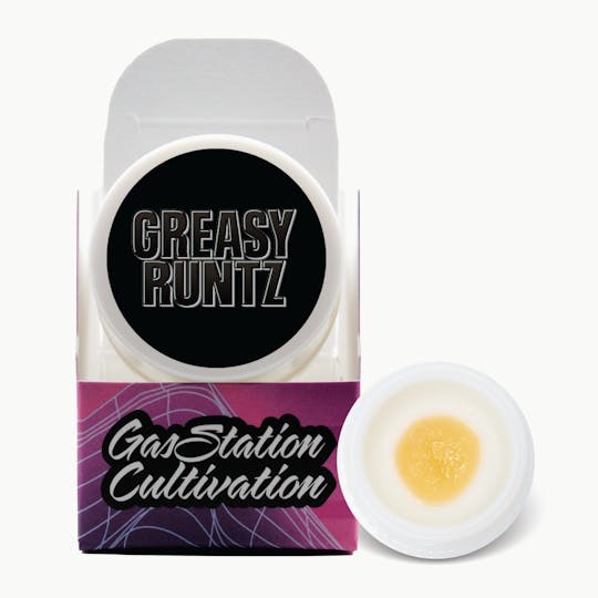 Gas Station Cultivation - Greasy Runtz Cured Resin Sugar & Sauce 1G - 1