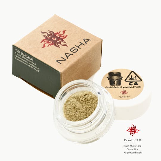 NASHA - Gush Mints 1.2g Green Unpressed Hash (Blocksburg) - 1