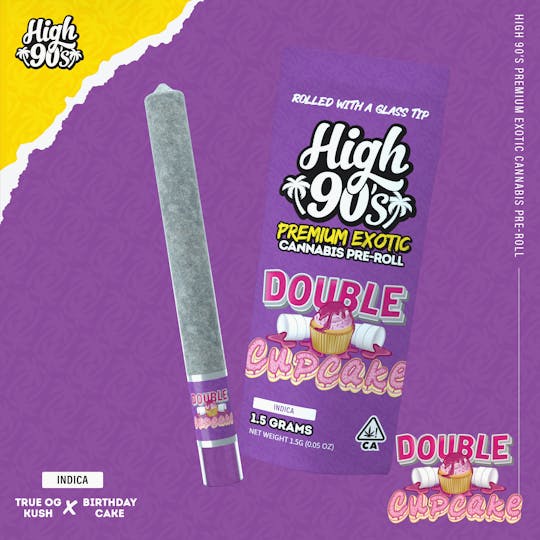 HIGH 90s - High 90s : Double Cupcake 1.5g High Roller Pre-Roll - 1