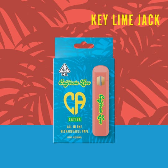 California Love - Rechargeable Vapes | Key Lime Jack | 1G - 1