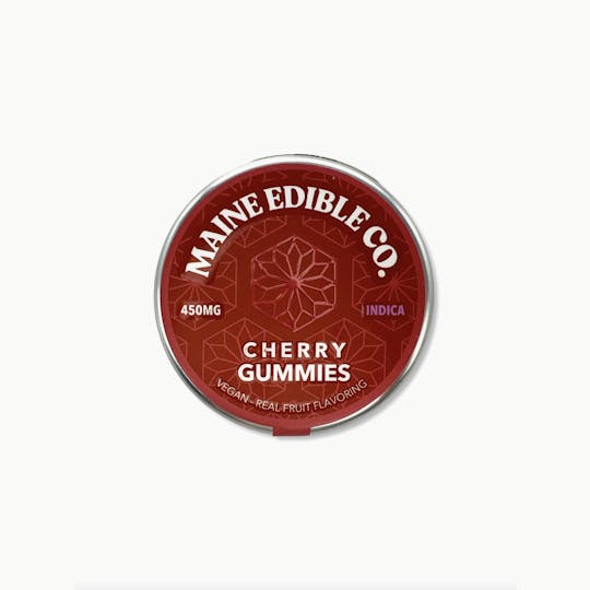 Indico - 450mg Cherry Indica Gummies - The Maine Edible Co. - 1