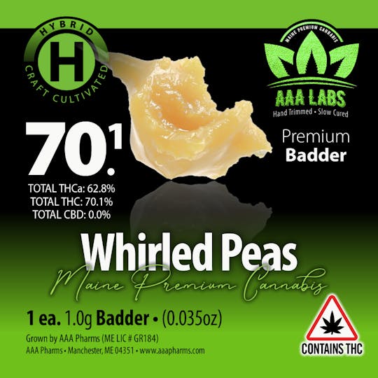 AAA Pharms - Whirled Peas - Badder - 1