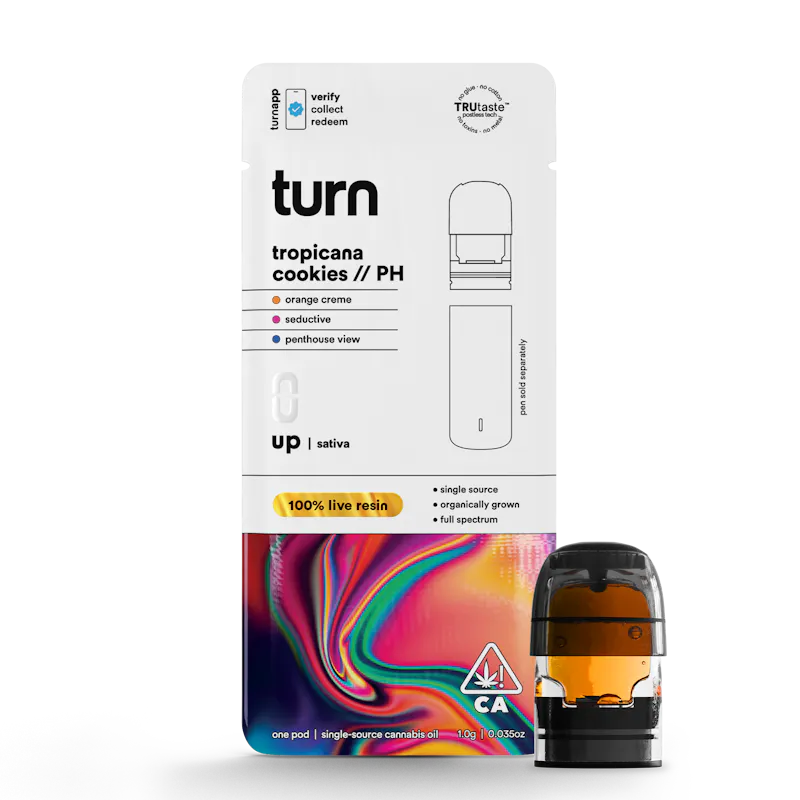 turn Tropicana Cookies // PH Live Resin Pod 1g pod