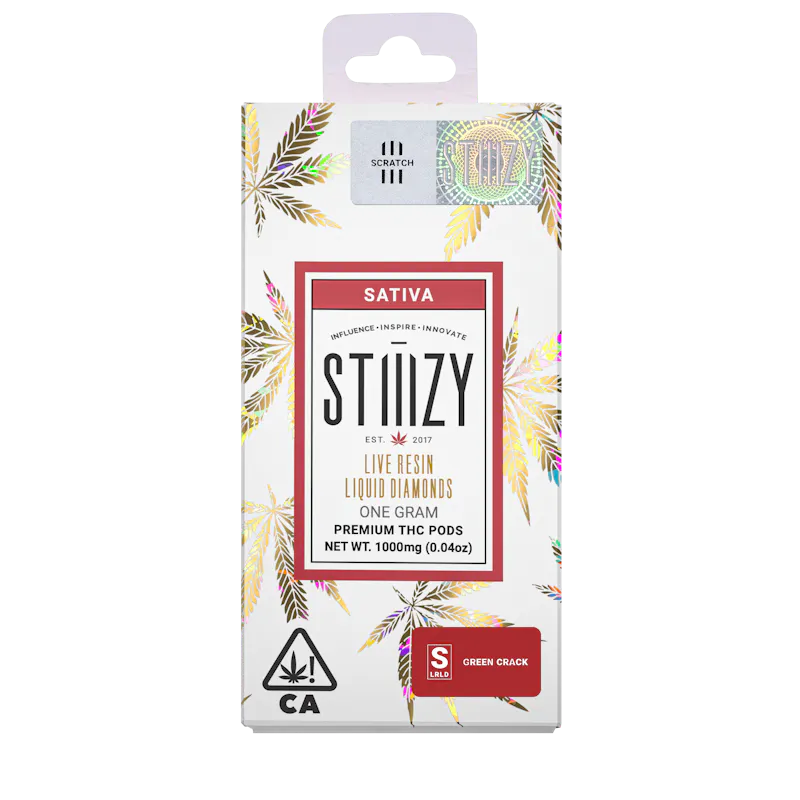 ridge - GREEN CRACK 1G Live Resin Liquid Diamonds Pod - STIIIZY pod