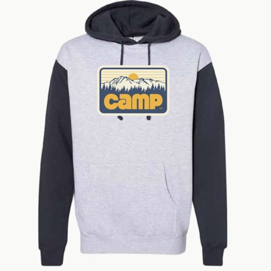 Camp Cannabis - CAMP Badge Hoodie Heather Grey/Slate - 1