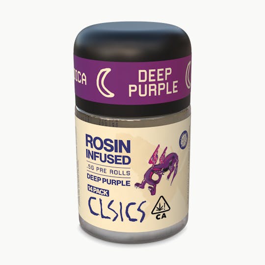 CLSICS Rosin & Rosin Infused Pre Rolls - Deep Purple - 14Pk .5g Rosin Infused Pre Rolls PARTY PACK - 1