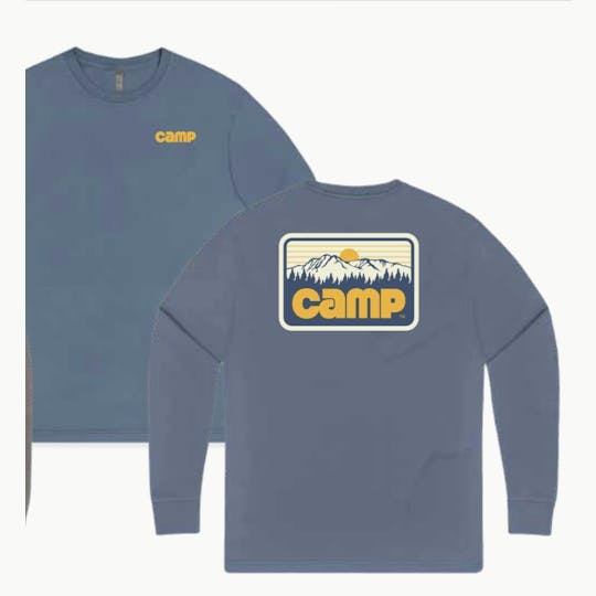Camp Cannabis - CAMP Long Sleeve - Blue Horizon - 1