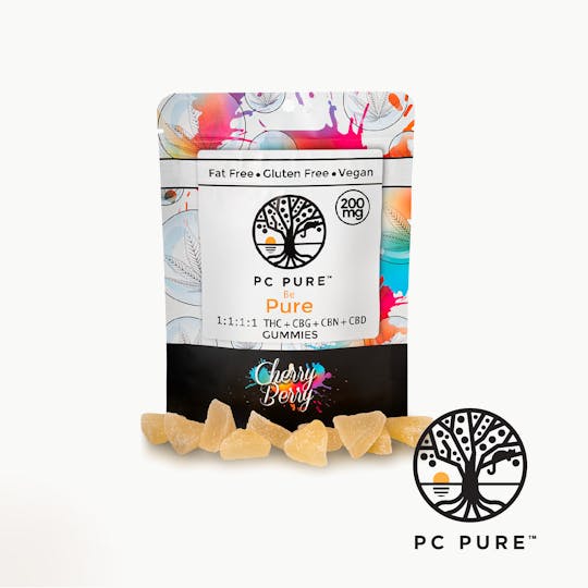 PC Pure - Michigan - CBD, CBG, CBN, THC Gummies - Cherry Berry - 1
