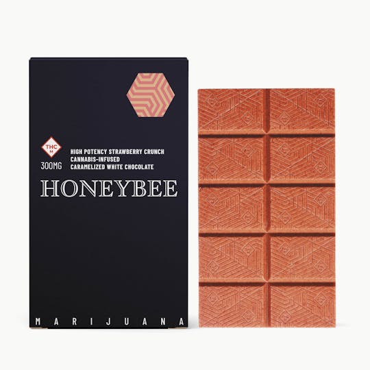 Honeybee - High Potency Strawberry Crunch Caramelized White Chocolate - 1