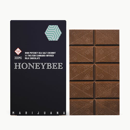Honeybee - High Potency Sea Salt Coconut 1:1 Milk Chocolate - 1