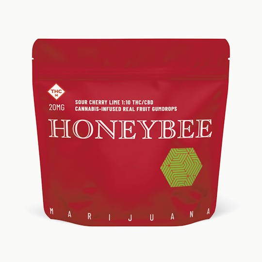 Honeybee - Sour Cherry Lime 1:10 Gumdrops - 1