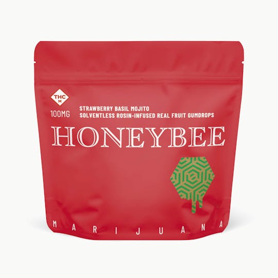 Honeybee - Strawberry Basil Mojito Solventless Gumdrops - 1