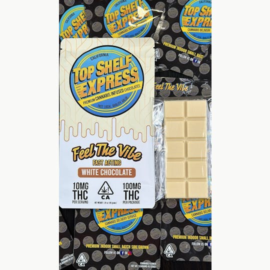 Top Shelf Express - WHITE CHOCOLATE Bar (100mg) *BUY 2 GET 1 FOR .01* - 1