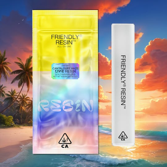 Friendly Brand - Cantaloupe Haze 1g Live Resin ALL-IN-ONE - 1