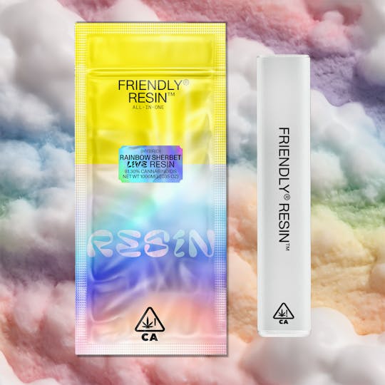 Friendly Brand - Rainbow Sherbet 1g Live Resin ALL-IN-ONE - 1