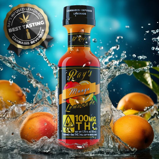 Ray's Lemonade - Mango lil' Ray's 100mg THC - 1