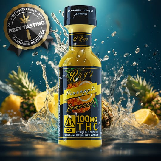 Ray's Lemonade - Pineapple lil' Ray's 100mg THC - 1