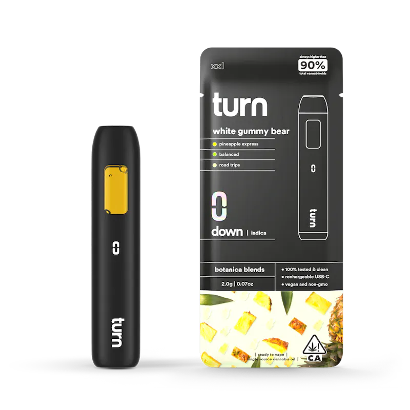 turn White Gummy Bear Disposable 2g disposable