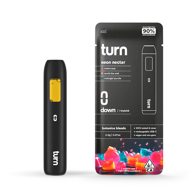Turn Neon Nectar Retrovision 2G Disposable 2g disposable