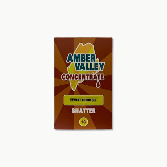 Indico - Sunset Sherb 1g Shatter - Amber Valley - 1