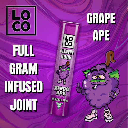 LOCO - LOCO Infused Joint 1g – Grape Ape - 1