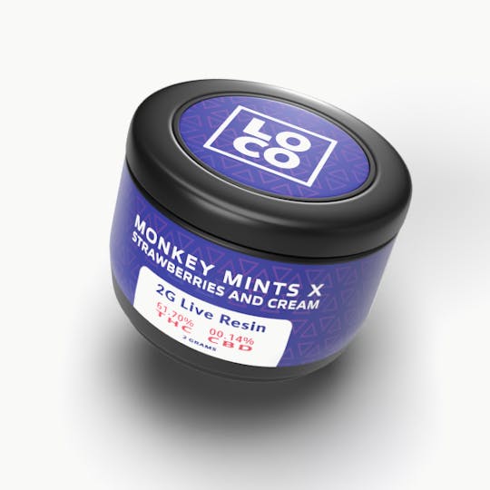 LOCO - LOCO Live Resin 2g - Monkey Mints x Strawberries & Cream - 1