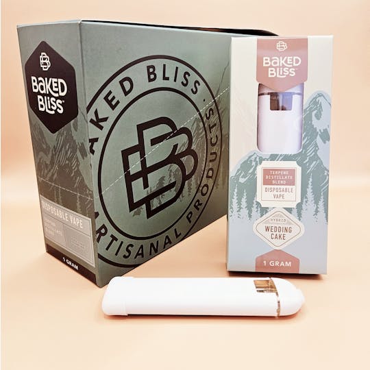 Baked Bliss Edibles - Baked Bliss Wedding Cake 1g Disposable - 1