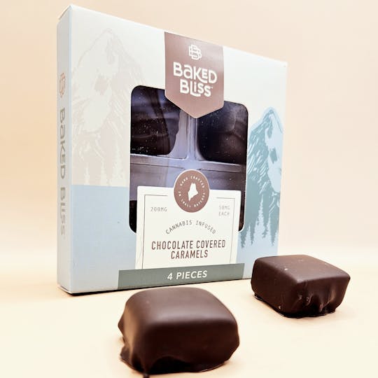 Baked Bliss Edibles - Baked Bliss 200mg Chocolate Covered Caramels - 1